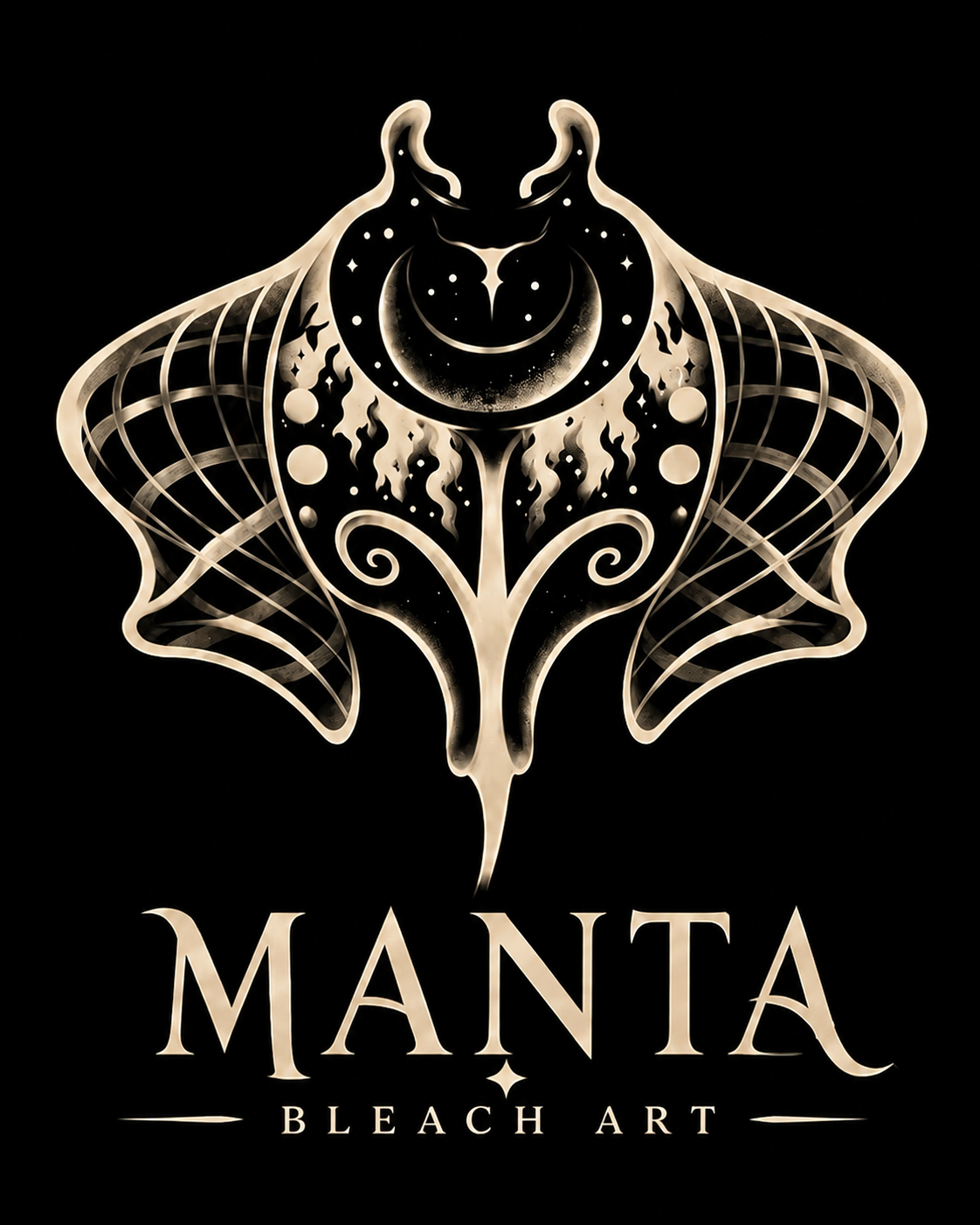 Manta bleach art logo